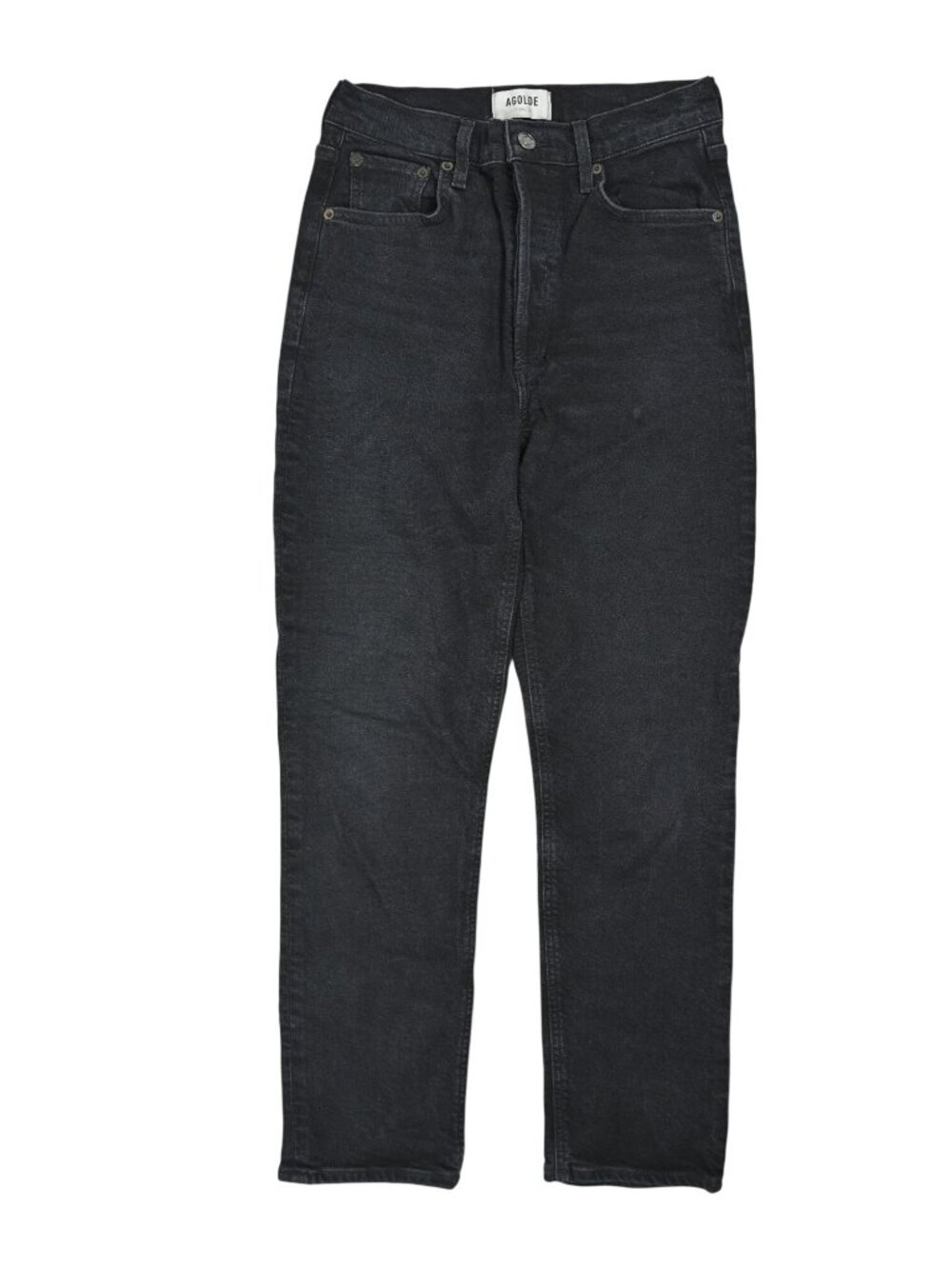 AGOLDE Riley Long Jeans in Black